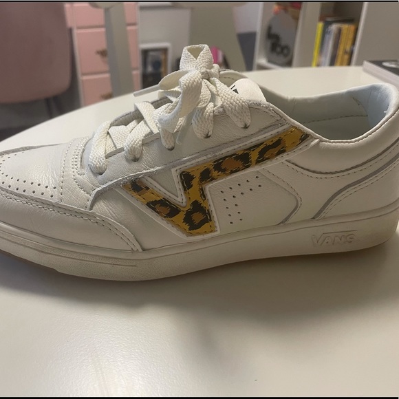 Vans Shoes - Leopard and White Vans, Women’s 7, Lowland CC